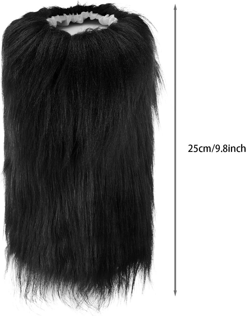 MioCloth Kid Girl Faux Fur Leg Warmers Dance Fuzzy Boot Cuff Cover Kawaii Goth Y2K Accessories Winter Xmas Clothes - Image 3